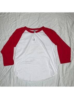American Apparel Classic 3/4 Sleeve Poly Cotton Raglan Tee